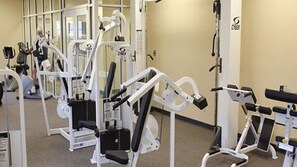Work out area and saunas