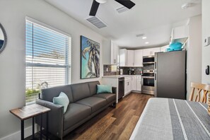 Living area and small table