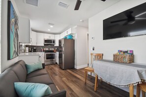 Living area and TV