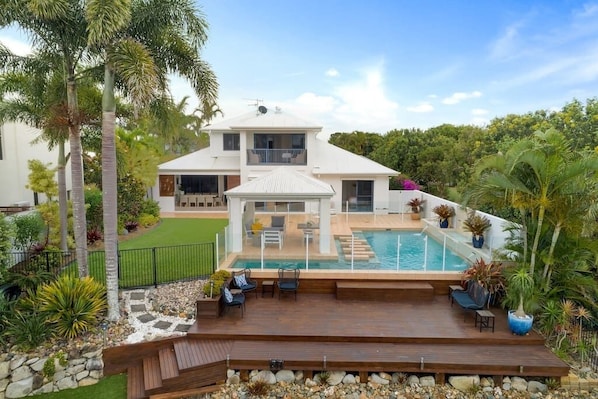 Waterfront house with private deck