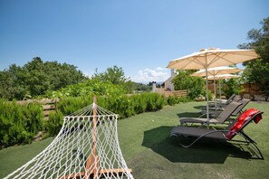 Enjoy the open air in country garden