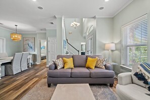 Living Area With Sleeper Sofa On 1st Floor