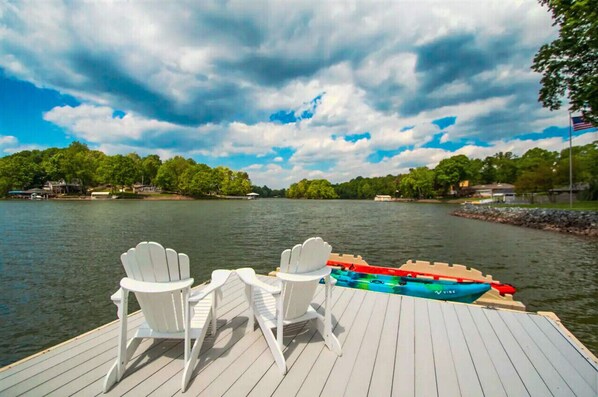 Enjoy our Private Dock for Relaxing, Fishing or Docking a Rented Boat
