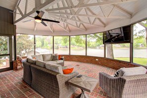 Enjoy Movies in the Screened-in Porch