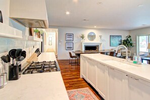 Family Time is Fun in this Open Kitchen