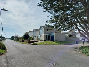 Road leads to beach - a two minute walk