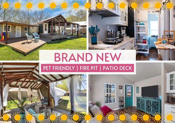 Pet-Friendly Getaway with Fire Pit & Patio Deck – Your Hill Country escape starts here!