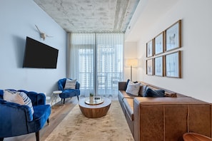 Loving the vibe in this condo with the new couch and coffee table. Perfect spot to relax and unwind!
