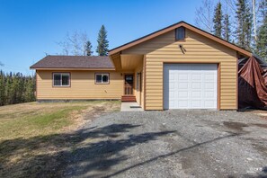 In a quiet neighborhood with plenty of yard space!