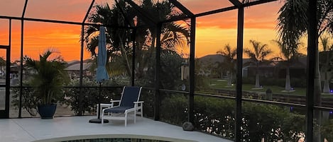 Sunset from the lanai