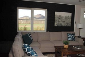 Sit down and enjoy the beautiful view from the living room!