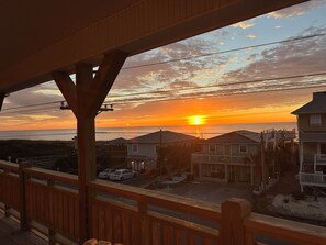 Sunrise from the top deck.