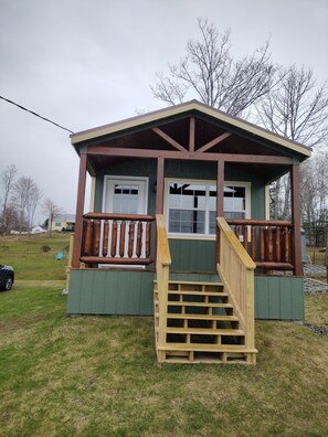 Enjoy the view from the front porch.