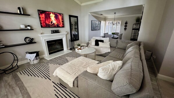 Living Room with Smart TV