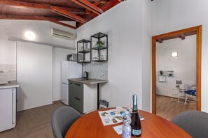 Kitchen and dining area