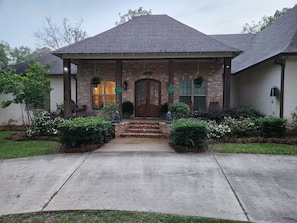 front of the house