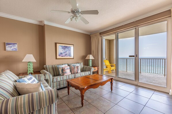 Gulf front living room