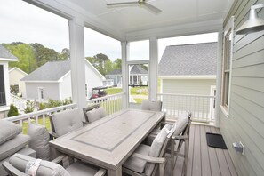 back porch dining area