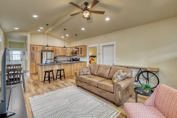 Welcome to The Sturgis at Rockerville Gold Town Lodging.  We hope you enjoy the open concept of this condominium.