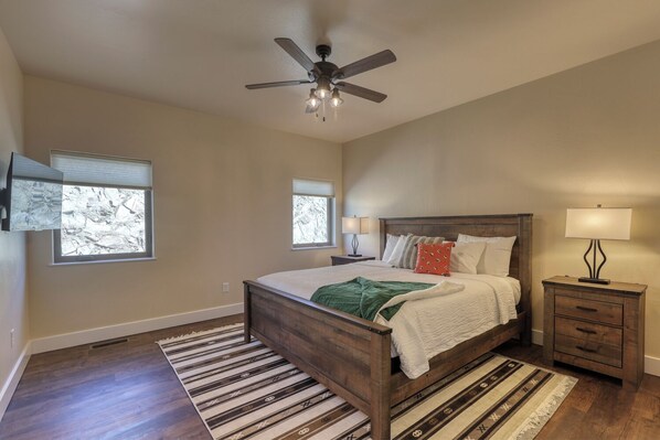 Beautiful king size bed. 