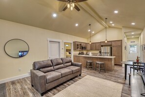 We hope you enjoy the open concept of The Hardrocker Condominium.