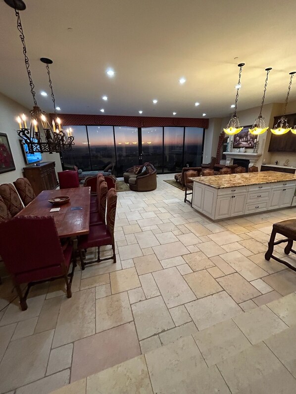 Living Area at Sunset