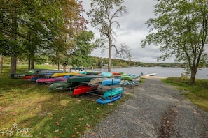 Kayaks to use during the summer season.