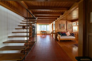 Living and dining area in the Chammern holiday home