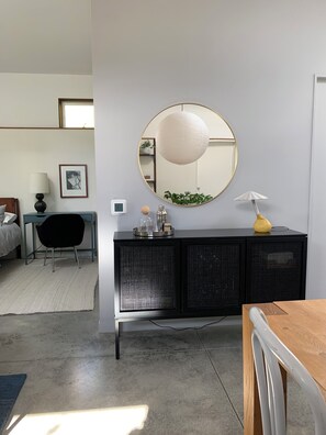 Dining area towards bedroom