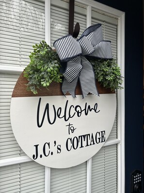 JC's Cottage is named after my brother-in-law that suddenly passed in 2023