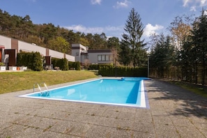 Outdoor swimming pool.