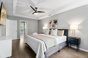 Large King bed in the Master Bedroom