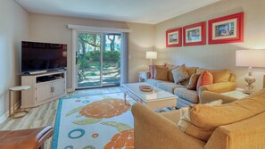 Living Area with Sliders to Patio