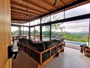 Entrance and Living room. Look at the view!
