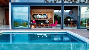 infinity pool with an amazing valley view!