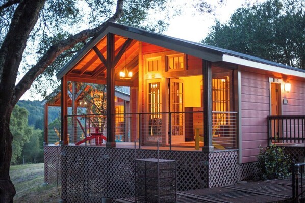 Back of cottage