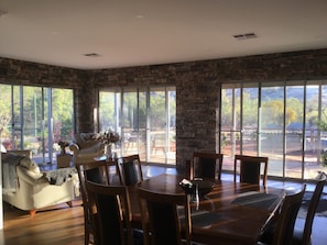 Dining room and sitting room