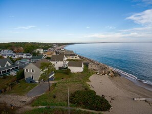 Aerial Side View - with immediate beach access
