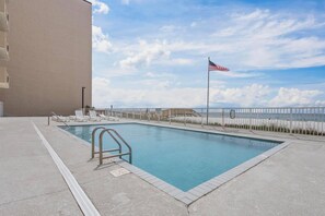 Complex outdoor pool