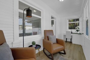 Indoor porch area