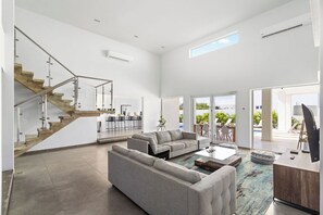 A bright and spacious living room space to welcome you after a long day!