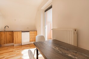 Kitchen and dining area
