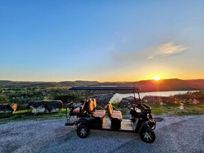 Sunset at Appaloosa Dr (3 min drive on the 6 seater)
