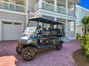 6 Seater Golf Cart Included with Your Rental!