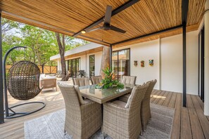 Savor every meal al fresco at our 6-person dining outdoor dining space (under the comfort of our shaded patio!).