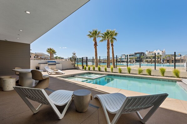 Private Pool and Hot Tub with Lagoon-Front Beach Access