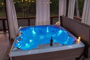 Did we mention our hot tub can fit seven people?