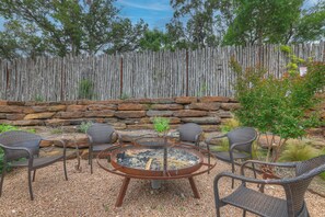 Gather around the firepit.