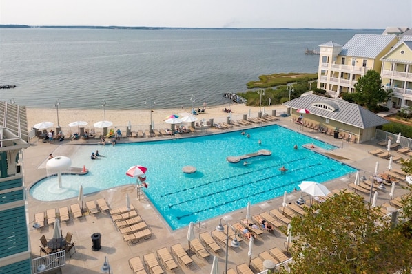 Outdoor Pool and Beach