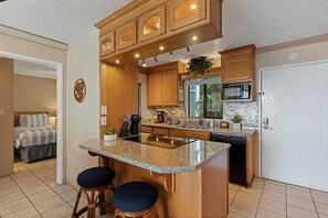 Kitchen with bonus bar seating